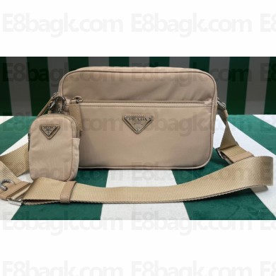 Prada Re-Nylon shoulder bag 1BC167 Beige 2023