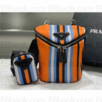 Prada Printed canvas shoulder bag 2VH147 2023