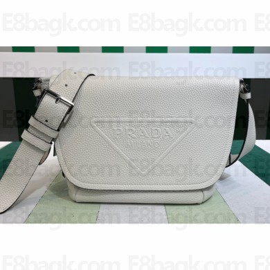 Prada Leather bag with shoulder strap 2VD056 White 2023
