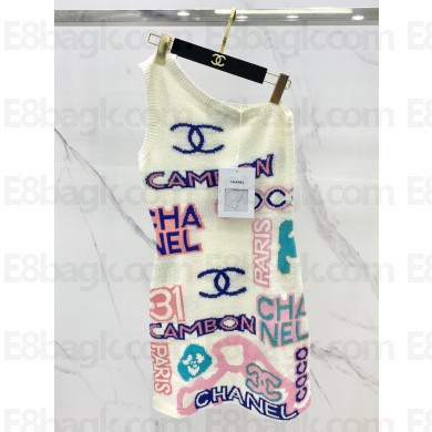 chanel logo printed top 2023