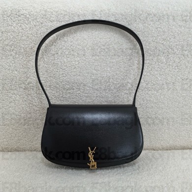 saint laurent mini voltaire bag in calfskin black 2024(original quality)