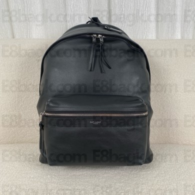 Saint Laurent city backpack in matte leather black 2024(original quality)
