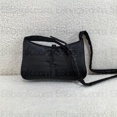 saint laurent le 5 à 7 bag in nylon black 2024(original quality)