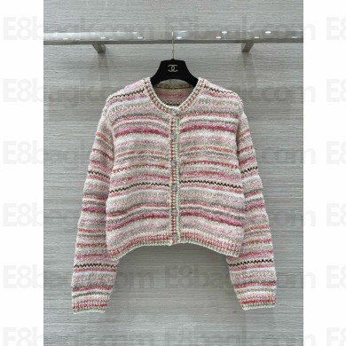 chanel Cashmere, Wool & Cotton Pink & Multicolor jacket P77934 2024 