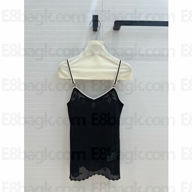 chanel Stretch Jersey Gold Top black P77863 2024 
