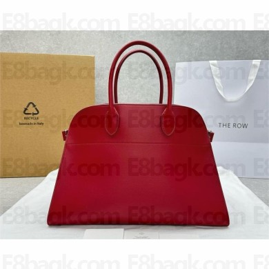 THE ROW MARGAUX 15 BAG IN box leather red 2025