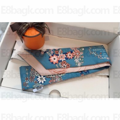Hermes Twilly Silk Scarf 5x86cm 250304 07 2025