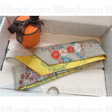 Hermes Twilly Silk Scarf 5x86cm 250304 10 2025