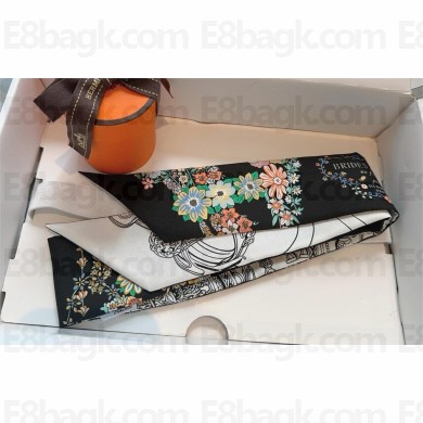 Hermes Twilly Silk Scarf 5x86cm 250304 05 2025