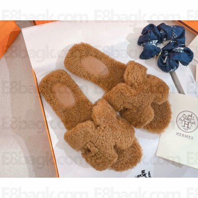 Hermes Oran Sandal  Woolskin beige 2024