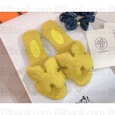 Hermes Oran Sandal  Woolskin yellow 2024