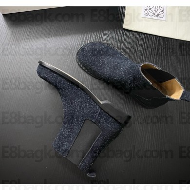Loewe Campo Chelsea boot in brushed suede black 2024