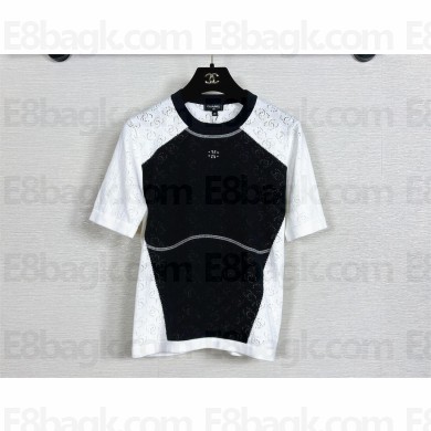 CHANEL black/white T-shirt 01 2023