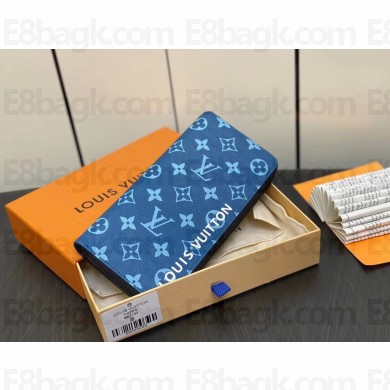 louis vuitton Brazza Wallet m82790 blue 2022