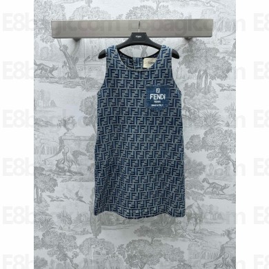 fendi Junior Dress BLUE 2024