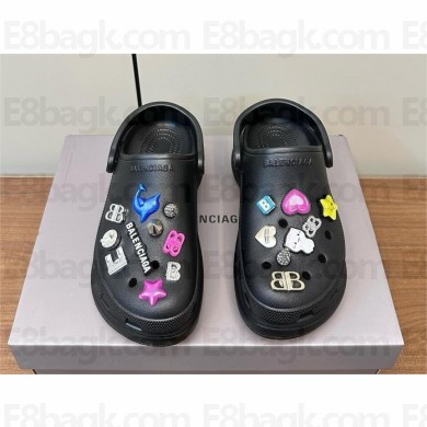 Balenciaga x Crocs platform clogs black 2025