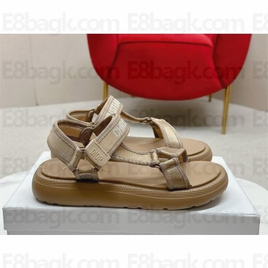 DIOR Dioriviera D-Wave Sandal in khaki Technical Fabric 2024