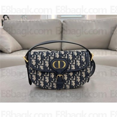 Dior Bobby East-West Bag in Blue Oblique Canvas 2024