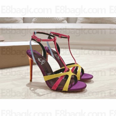 Christian Louboutin Tangueva 100 satin sandals Multi 2024
