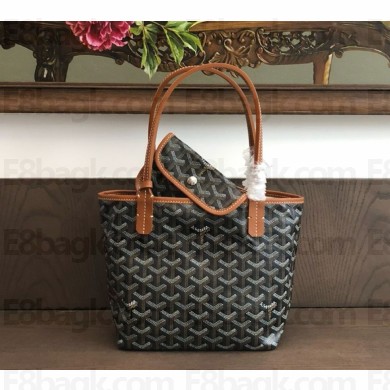 Goyard Anjou Mini Bag Black and Tan 1105-2024