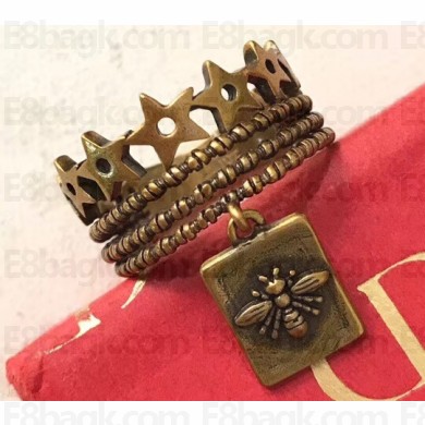 Dior Star and Bee Ring Gold 2018