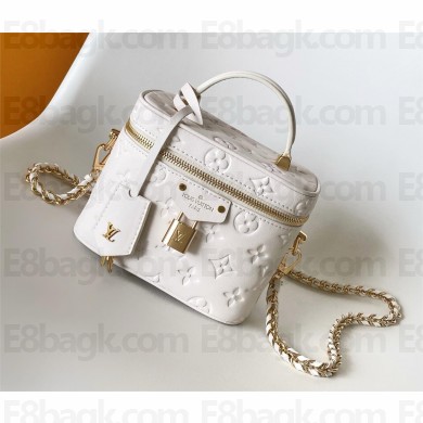 Louis Vuitton Vanity PM handbag in puffy lambskin M25219 WHITE 2024