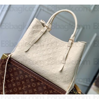 Louis Vuitton Babylone Tote MM bag in Monogram Empreinte Leather M11394 CREAMY 2024