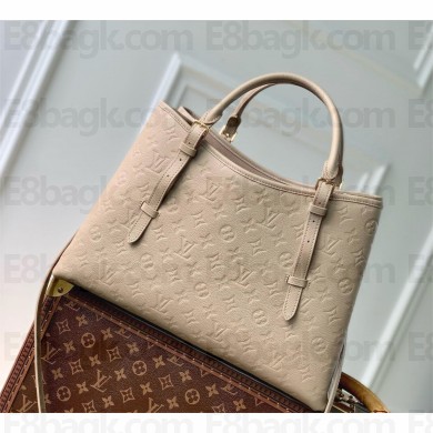 Louis Vuitton Babylone Tote MM bag in Monogram Empreinte Leather M11463 GRAY 2024