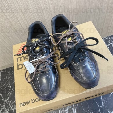 New Balance X Miu Miu 530 SL leather sneakers 5E165E black 2024