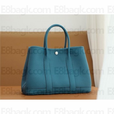 Hermes Garden Party 30/36 bag vert bosphore in togo leather (full handmade)
