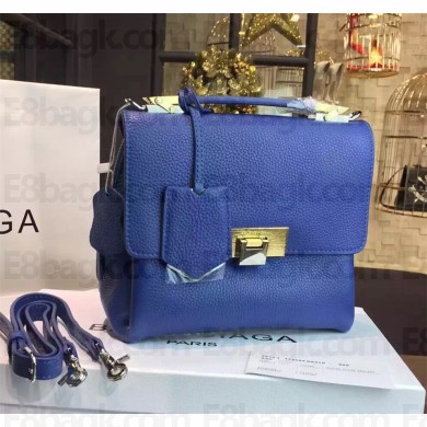balenciaga le dix mini zip cartable bag blue