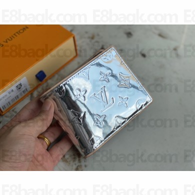 louis vuitton Monogram Mirror coated canvasSlender Wallet m80806