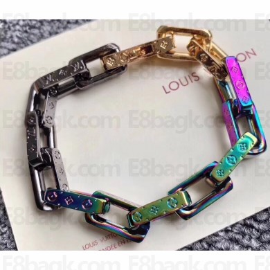 Louis Vuitton Monogram Colors Chain Bracelet M68242