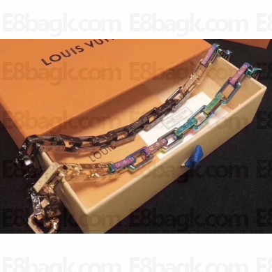 Louis Vuitton Monogram Colors Chain Necklace M68241