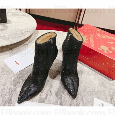 Christian Louboutin SO KATE BOOTY Velours Papillon black heel 10cm 2024