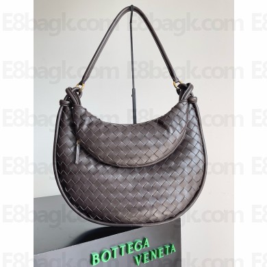 Bottega Veneta Large Gemelli Intrecciato leather shoulder bag 764053 FONDANT 2023