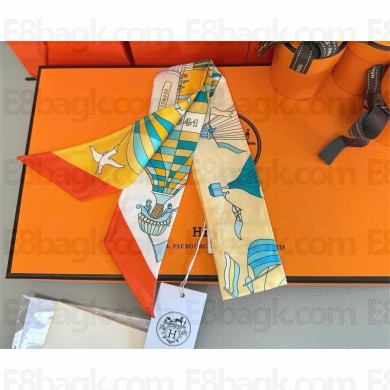Hermes Twilly Silk Scarf 5x86cm 250304 26 2025