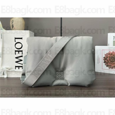 loewe Puffer Goya Messenger in nylon gray 2024