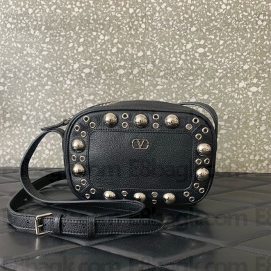 Valentino Garavani Nellcôte leather crossbody bag black 2025