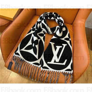 louis vuitton LV Medallion Scarf  M79212 noir 2024