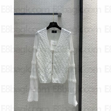 chanel WHITE CARDIGAN 2024SS