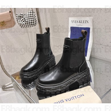 Louis Vuitton LV Record Chelsea Boot in noir Glazed calf leather 1AC7YI 2024
