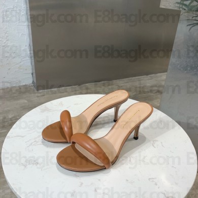 gianvito rossi 7cm bijoux leather sandals brown 2021