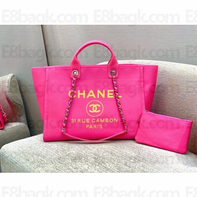 chanel cabas ete Deauville Tote A93786 fuchsia