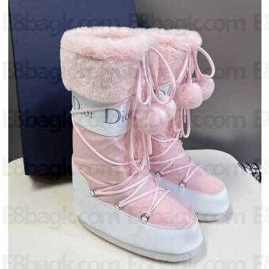 Dior Nylon Ski Apres Snow Boots pink 1106-2024