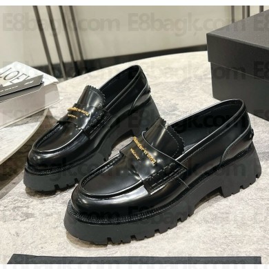 Alexander Wang CARTER calfskin loafers black 1106-2024