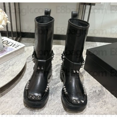 Alexander Wang Dixon Buckle Boots calfskin black 1106-2024