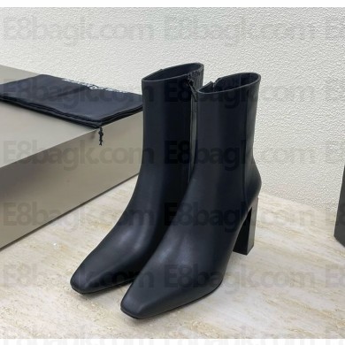Alexander Wang calfskin ankle boots in black  heel 4.5cm  1106-2024