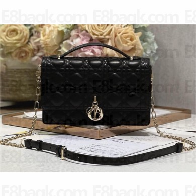 DIOR My Dior Top Handle Bag IN Black Cannage Lambskin 2024