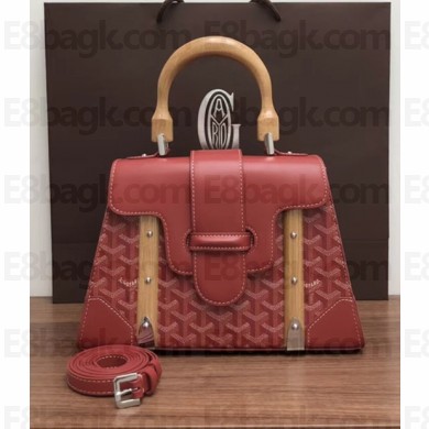 GEYA Wooden Handle Saigon PM Tote Bag Red